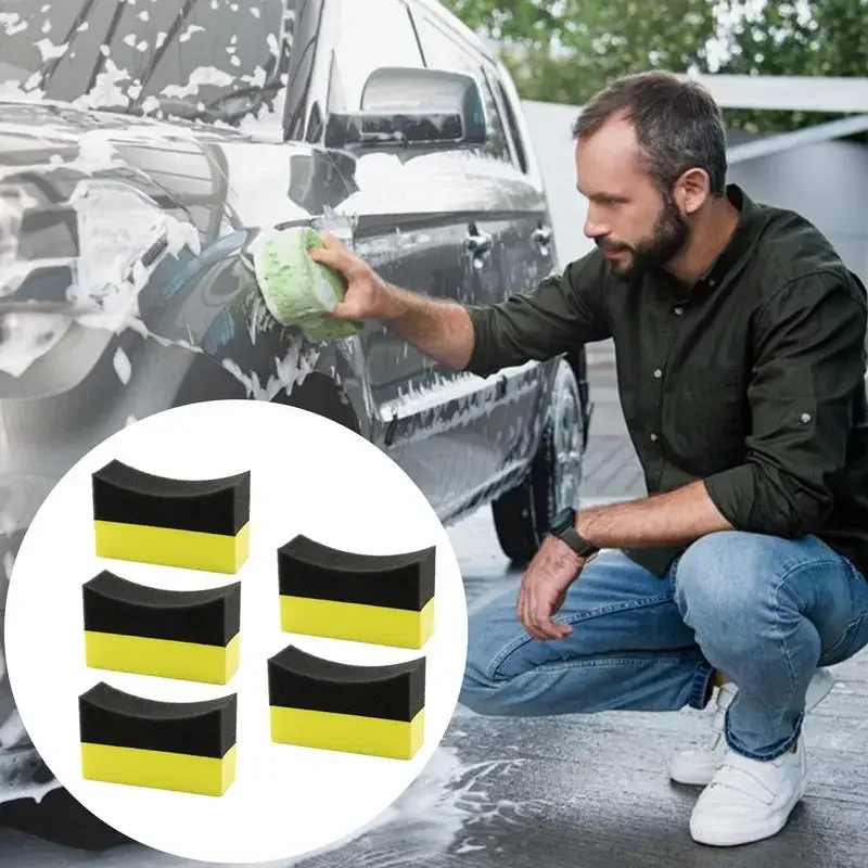 Wax Applicator Pad - 2-10PCS Tire Dressing Sponge Car Tyre
