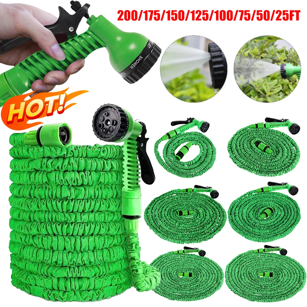 Car Shampoo Ph - 25FT-75FT Garden Hose Expandable Garden Water