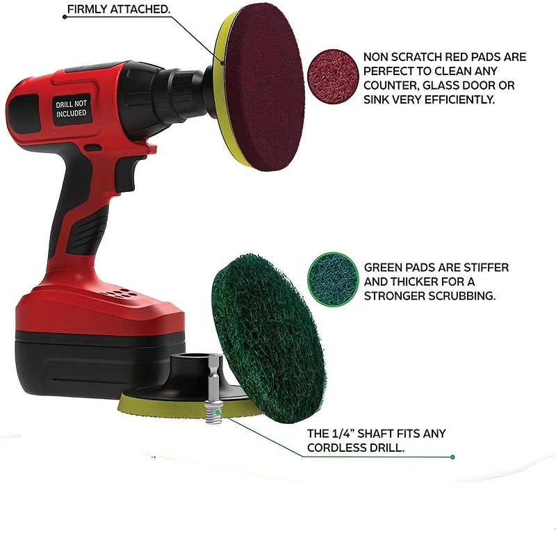 Car Electric Drill Brush Kit E - Car Cleaning Brush recension och pris