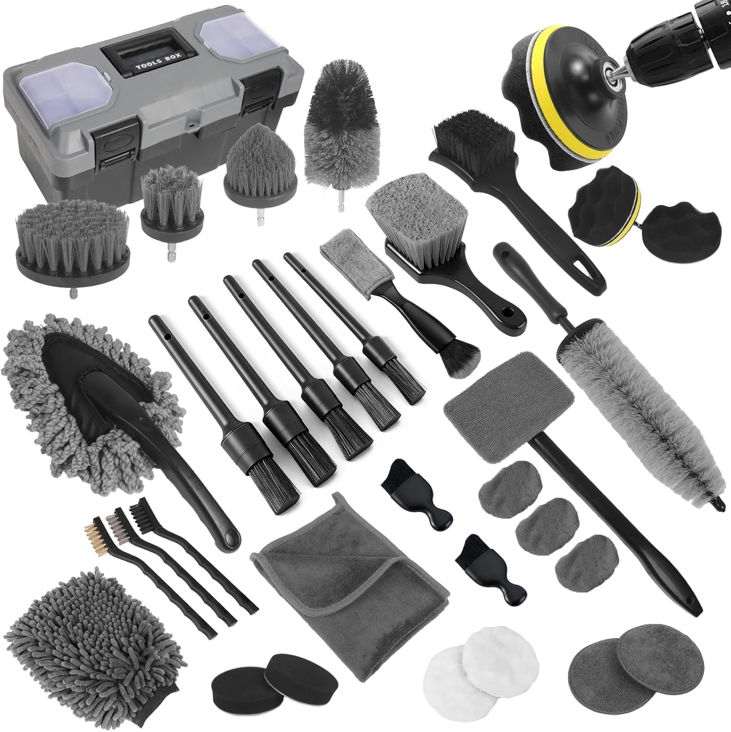 Car Detailing Kit, 36Pcs Profe - Interior Detailing Kit recension och pris