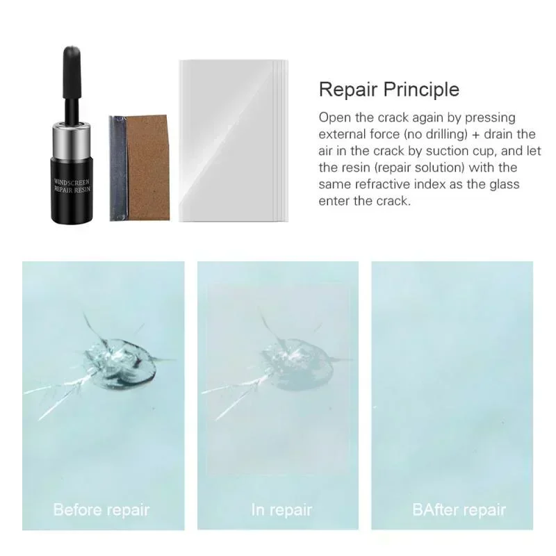 Car Windshield Cracked Repair  - Glass Cleaner Streak recension och pris
