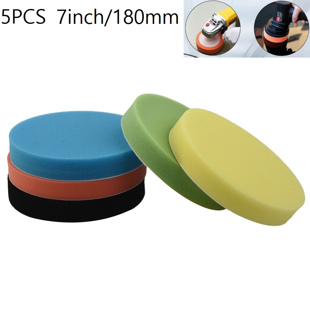 5 Pcs Sponge Polishing Pad 7In - Polish Pad Set Buffer recension och pris