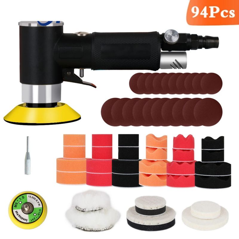 Air Sander Mini Pneumatic Grin - Polish Pad Set Buffer recension och pris