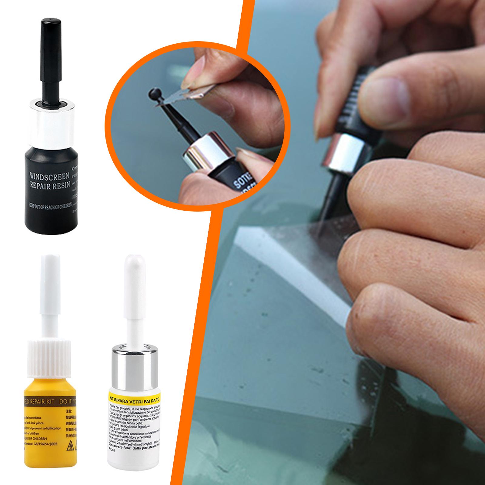 Car Cracked Glass Repair Kit W - Glass Cleaner Streak recension och pris