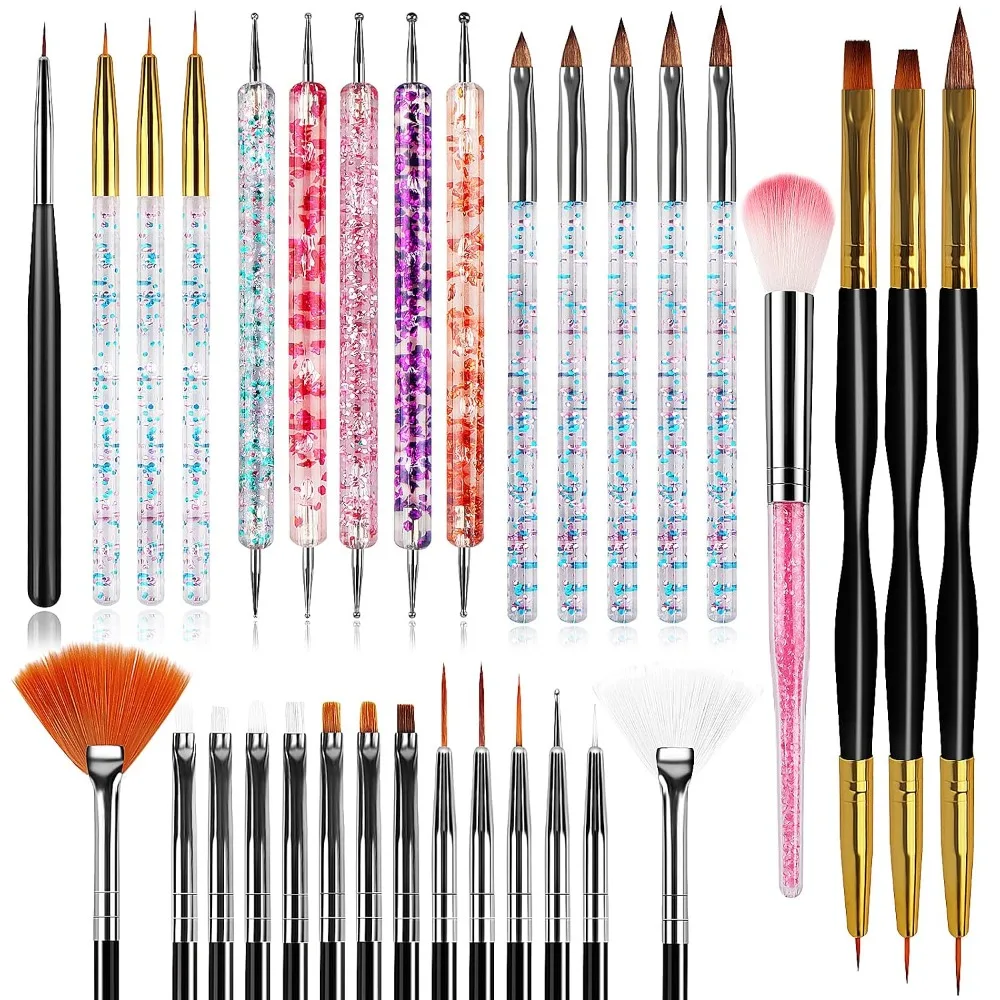 32pcs Nail Art Brushes, Acryli - Detailing Brush Set recension och pris
