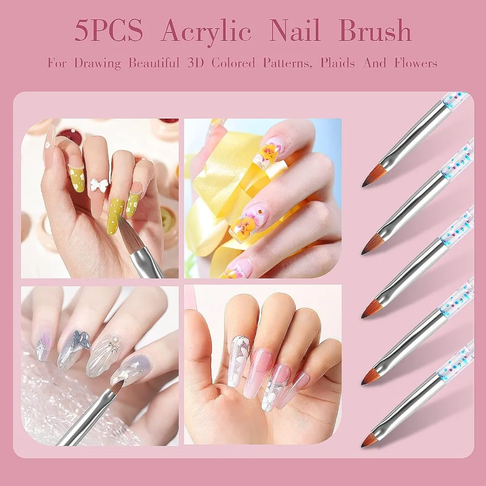 32pcs Nail Art Brushes, Acryli - Detailing Brush Set recension och pris