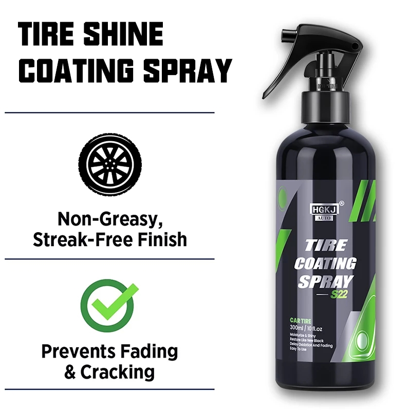 2026 Hot Tyre Gloss Tire Coati - Tire Shine Spray Sealant recension och pris