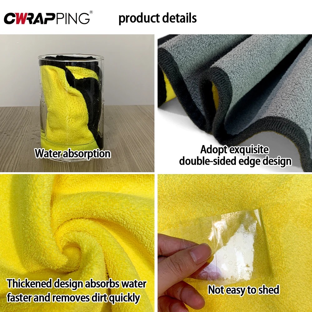 1/2pcs Microfiber Towels Car W - Microfiber Towel Detailing recension och pris