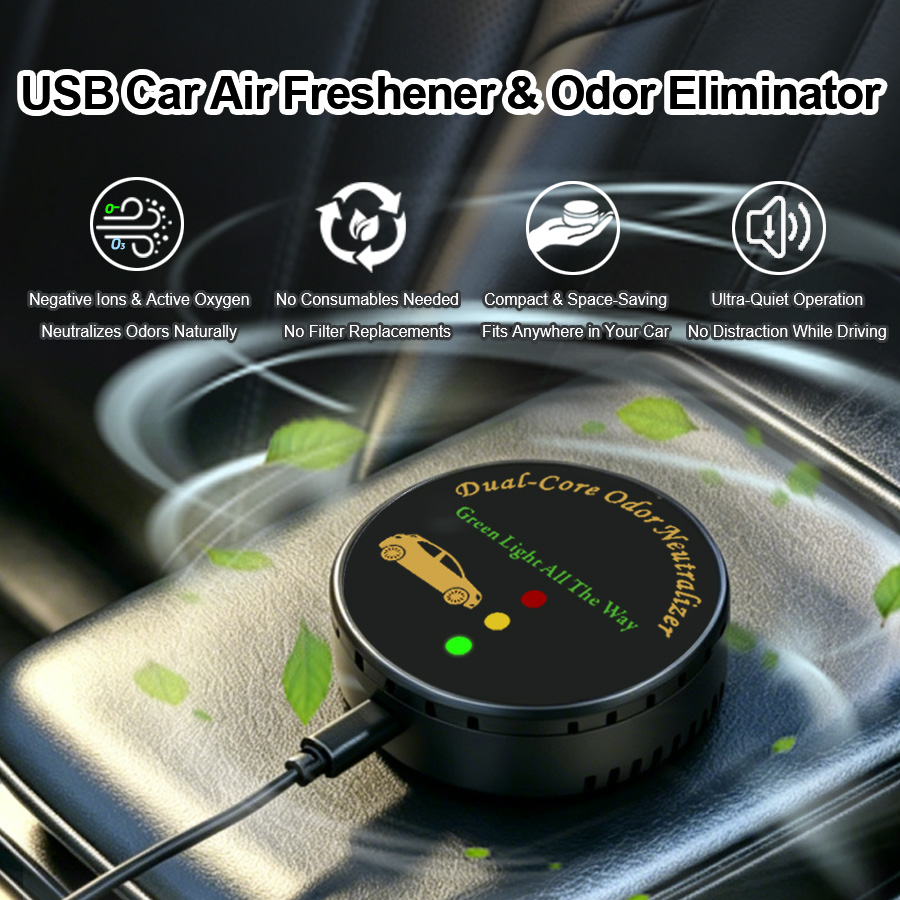 Car Air Purifier, Filter-Free  - Odor Eliminator Car recension och pris