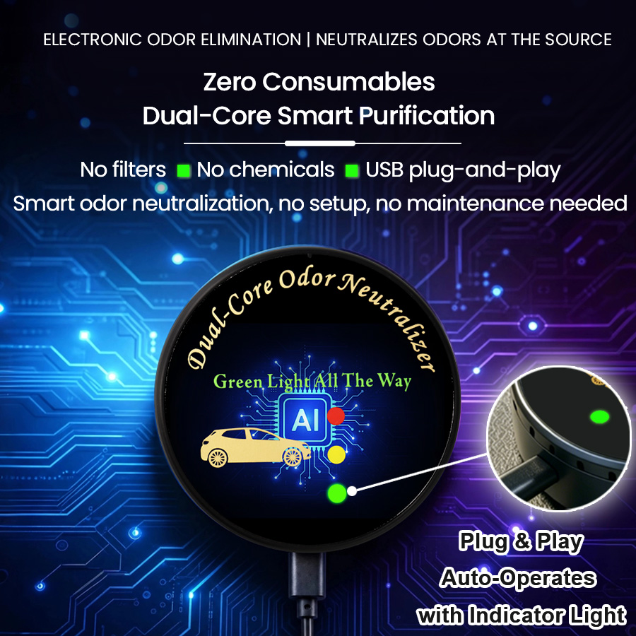 Car Air Purifier, Filter-Free  - Odor Eliminator Car recension och pris
