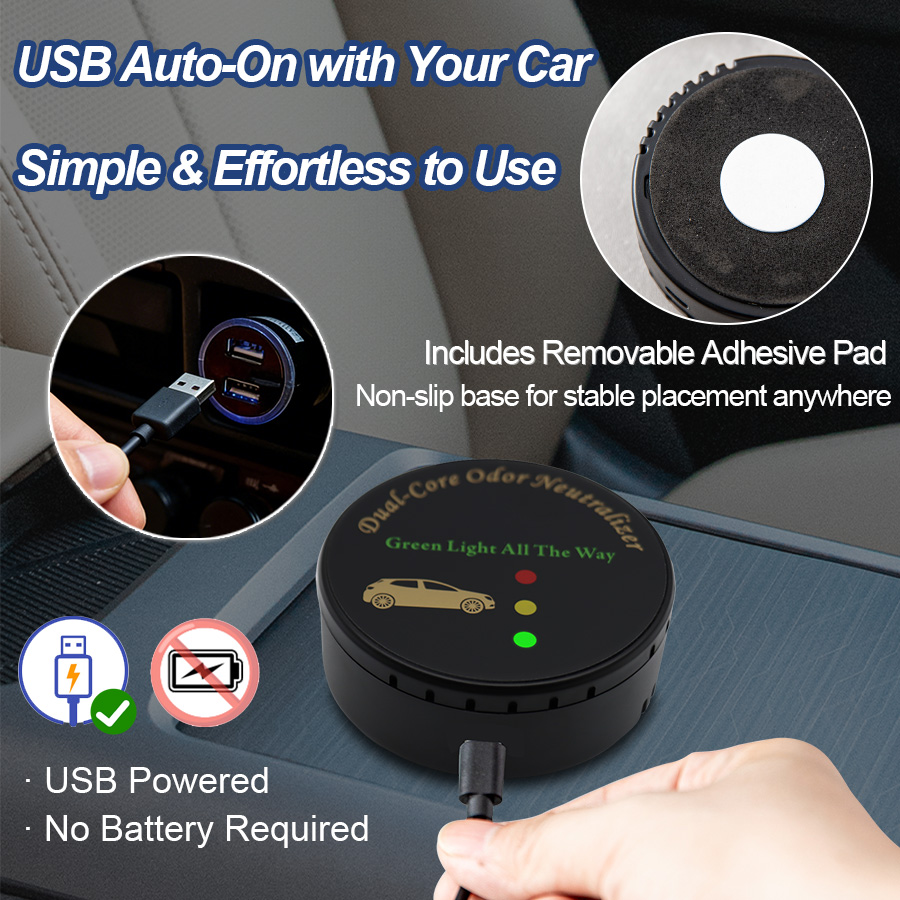 Car Air Purifier, Filter-Free  - Odor Eliminator Car recension och pris