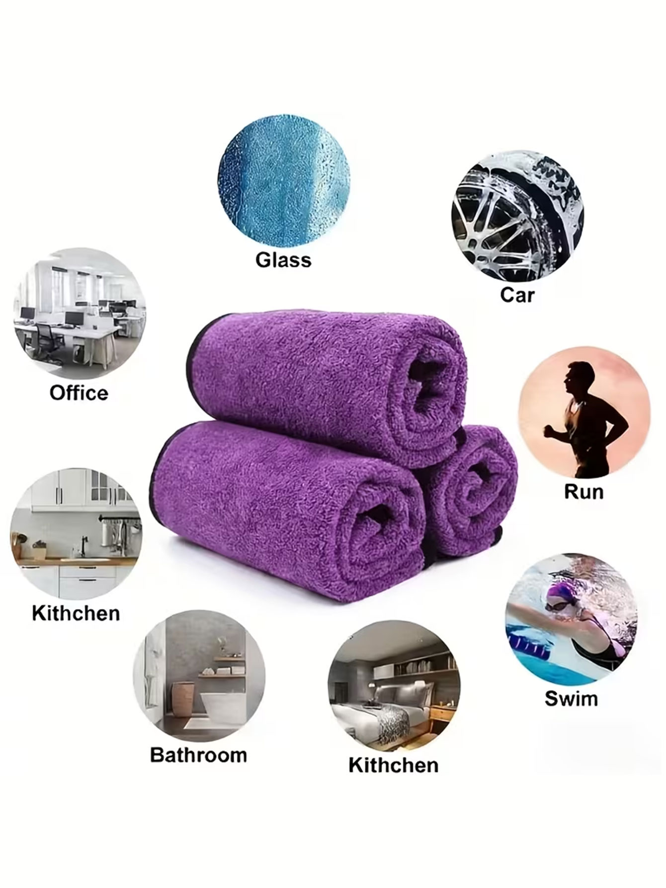 10-Pack Double-Sided Coral Vel - Microfiber Towel Detailing recension och pris