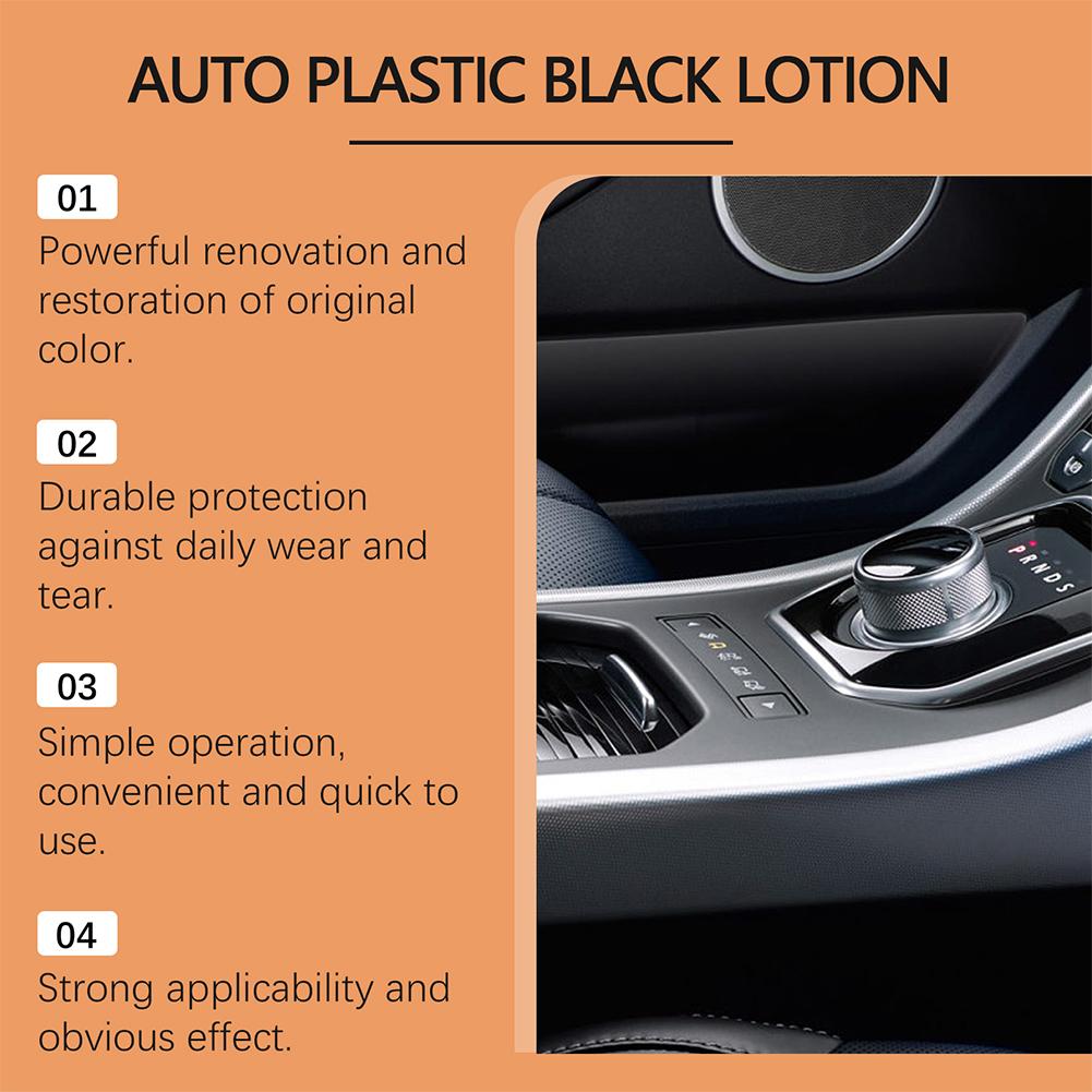 100/200ml Car Plastic Black Re - Trim Restorer Plastic recension och pris