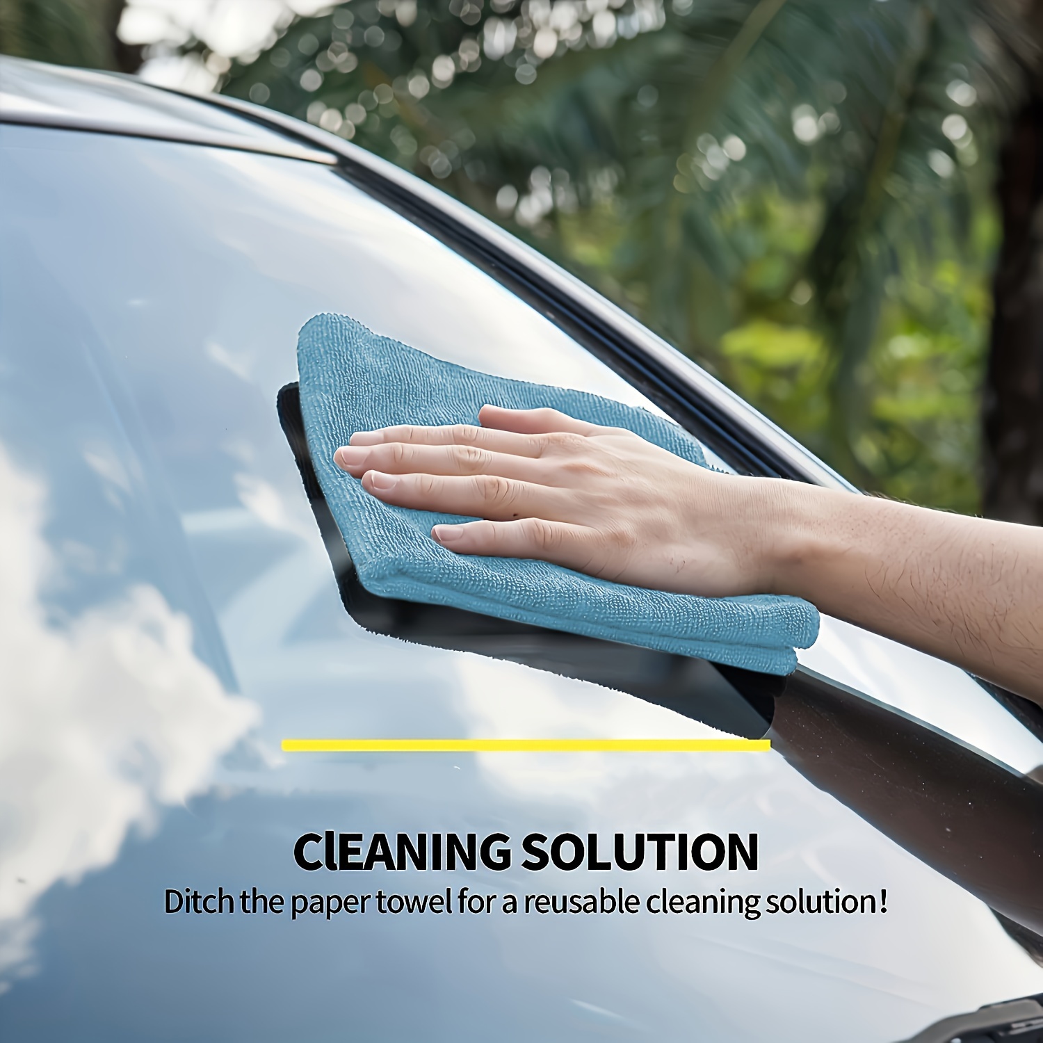 1-50pcs Light Blue Microfiber  - Microfiber Towel Detailing recension och pris