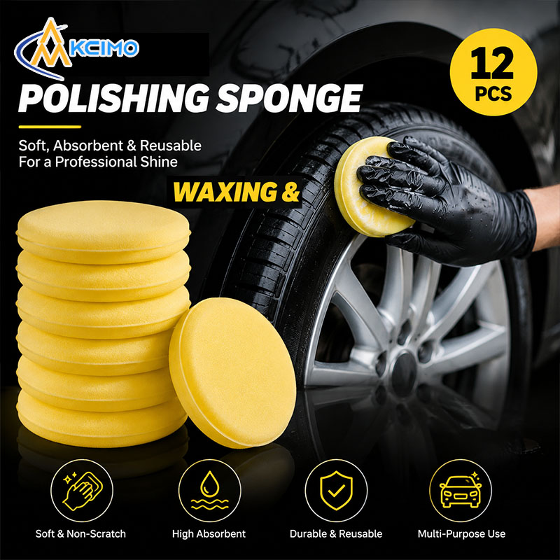 12Pcs Car Waxing Sponge Round  - Wax Applicator Pad recension och pris