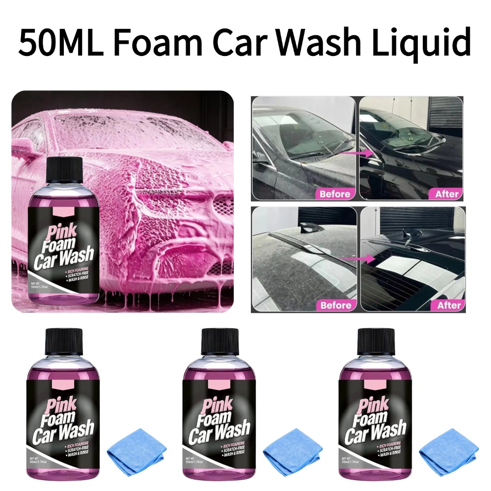 50ml Foam Car Wash Liquid Acti - Microfiber Towel Detailing recension och pris