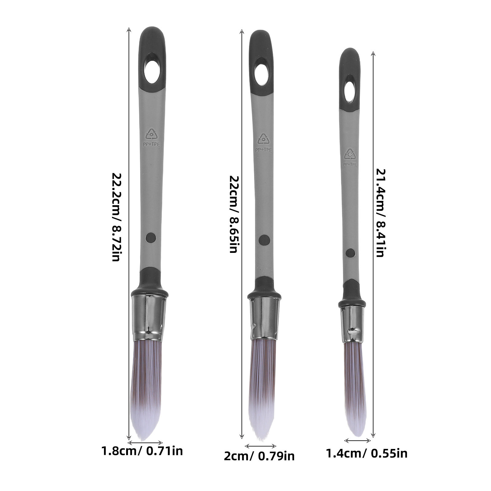 3Pcs Gap Grout Brushes Precise - Detailing Brush Set recension och pris