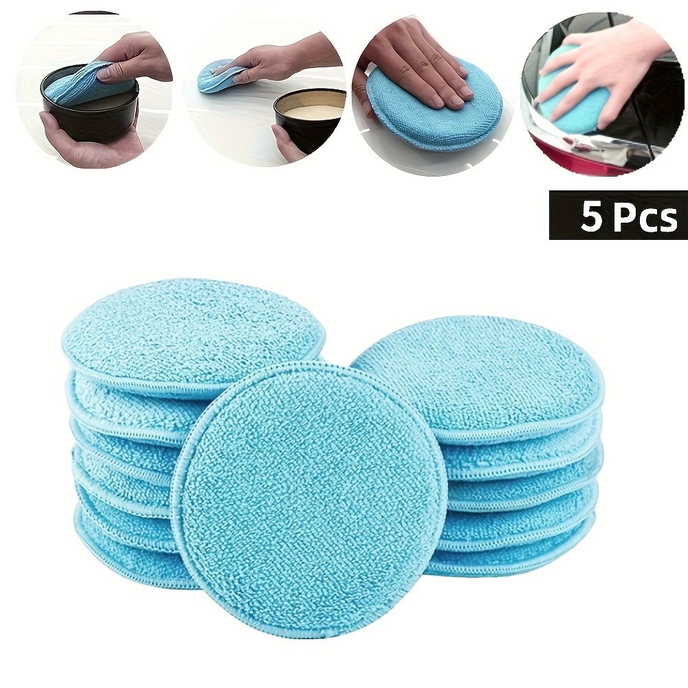 5pcs Ultra-Soft Microfiber Wax - Wax Applicator Pad recension och pris