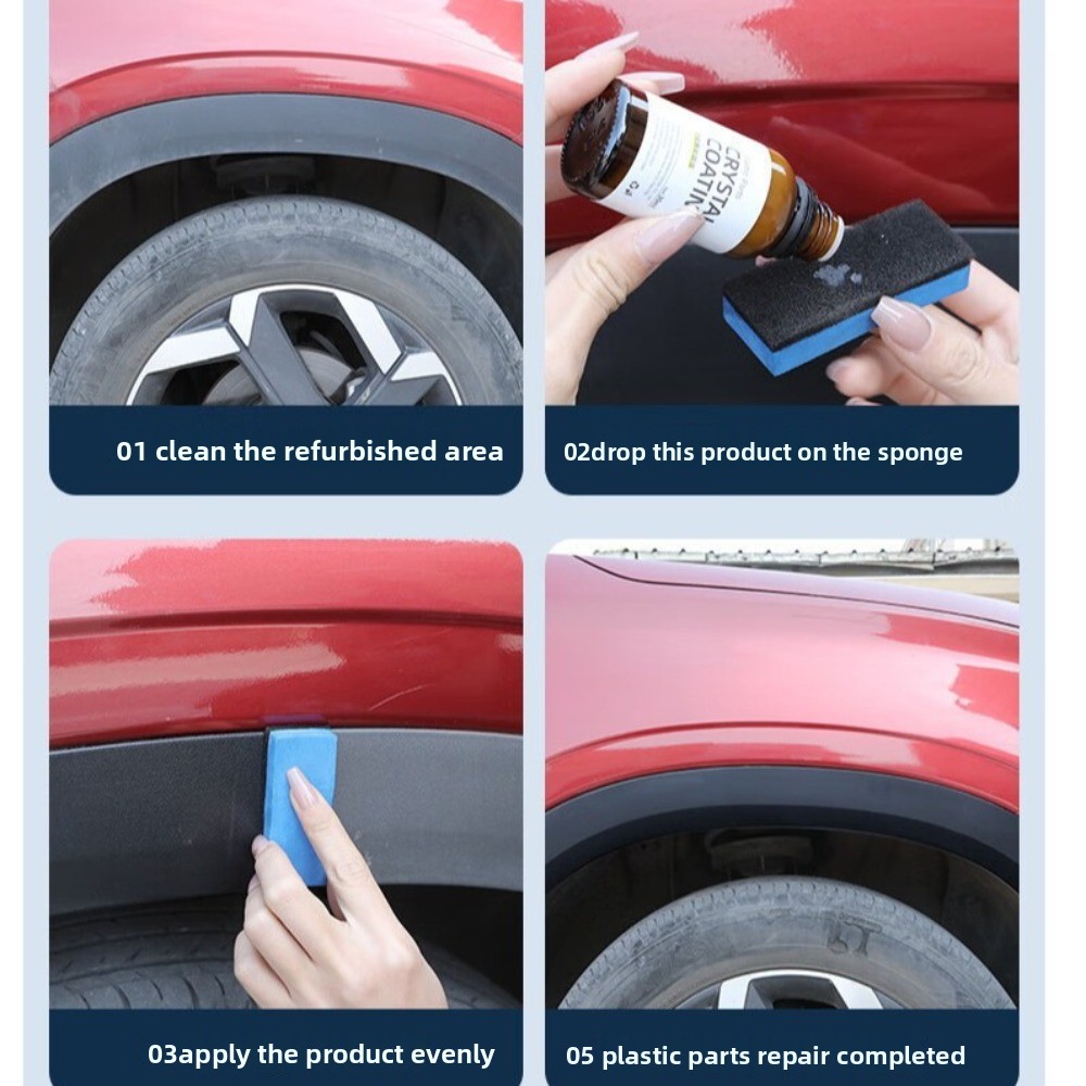 New Durable Crystal Coating Re - Trim Restorer Plastic recension och pris