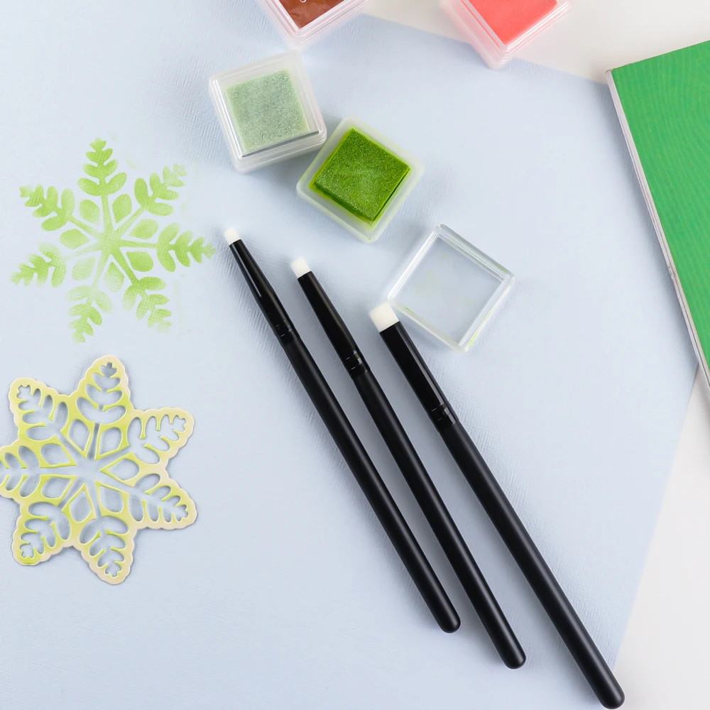 3Pcs/set Flat /angled Detailed - Detailing Brush Set recension och pris