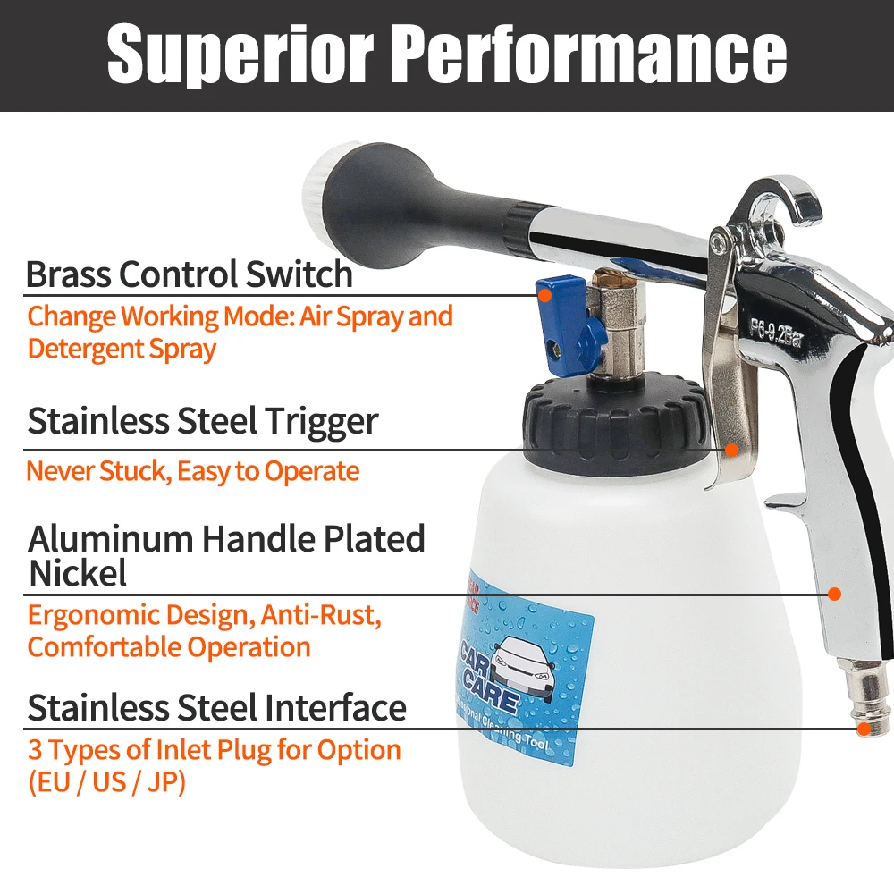 Pneumatic Air Foam Gun Interio - Pressure Washer Foam Gun recension och pris