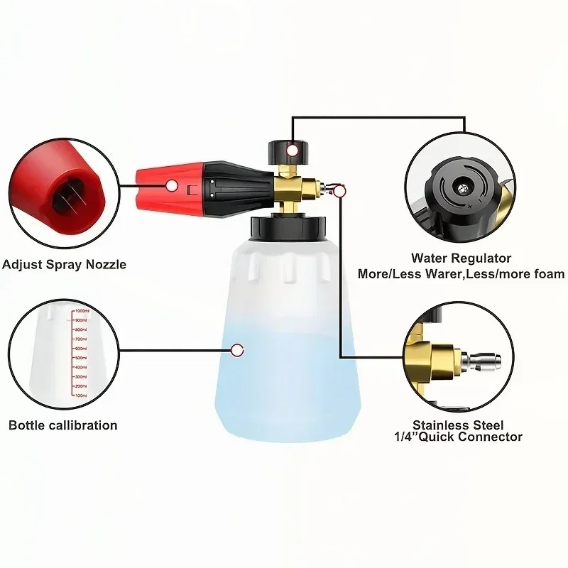 Adjustable High Pressure PA Sn - Foam Cannon Car Wash recension och pris