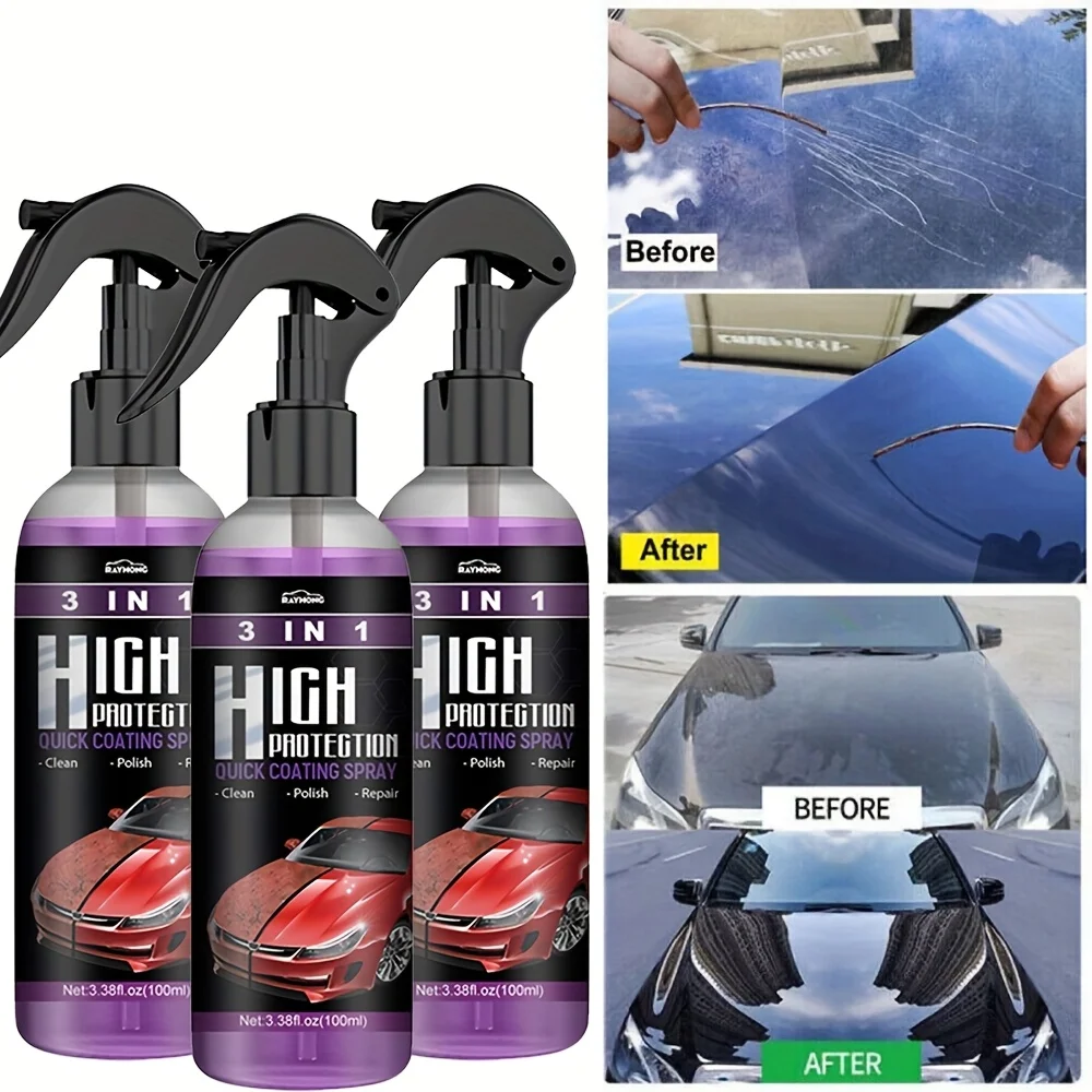 3 in 1 Car Ceramic Liquid Coat - Car Wax Ceramic Coating recension och pris