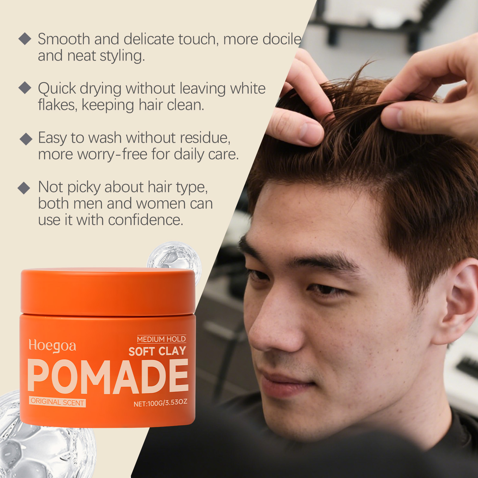 Original Hair Wax Long-Lasting - Clay Bar Lubricant recension och pris