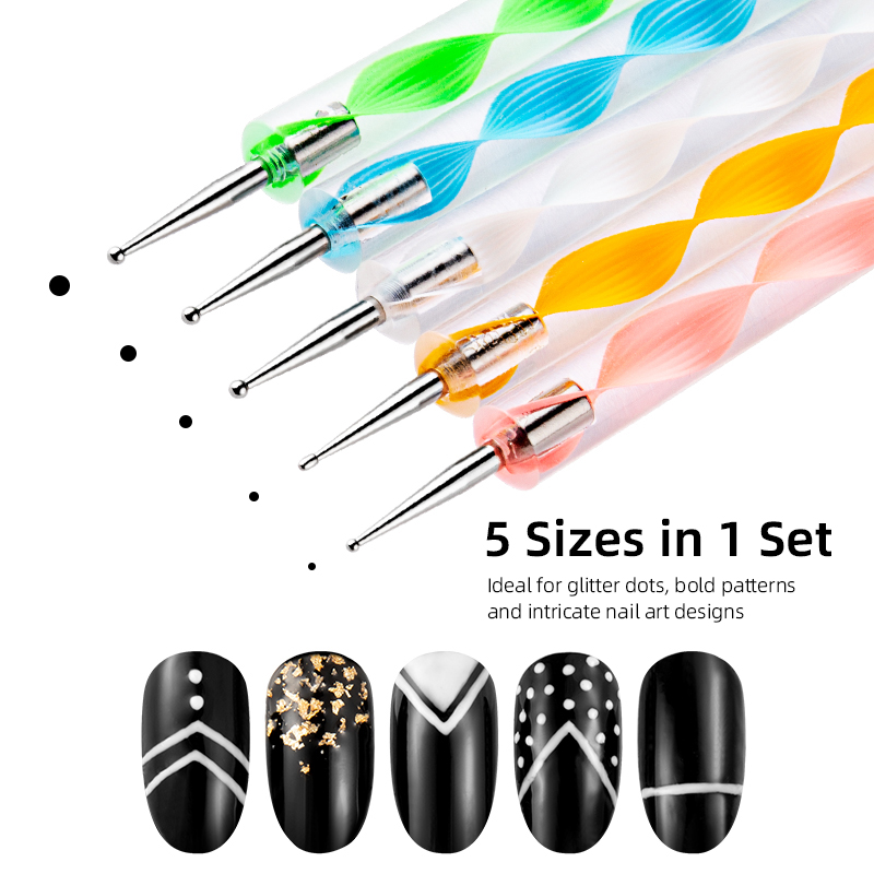 23PCS Nail Art Brushes Kit Lin - Detailing Brush Set recension och pris