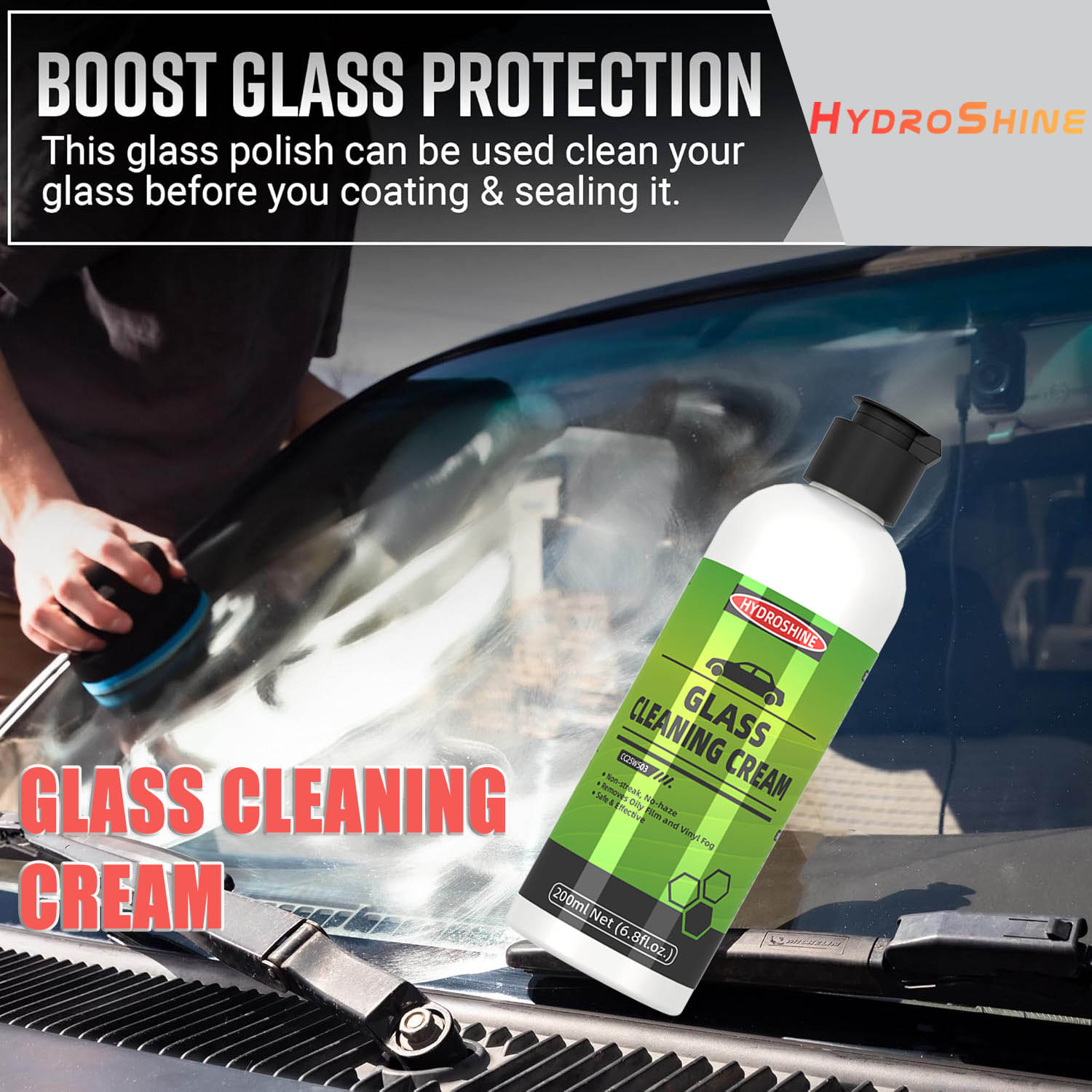 Hydroshine Car Glass Oil Film  - Glass Cleaner Streak recension och pris