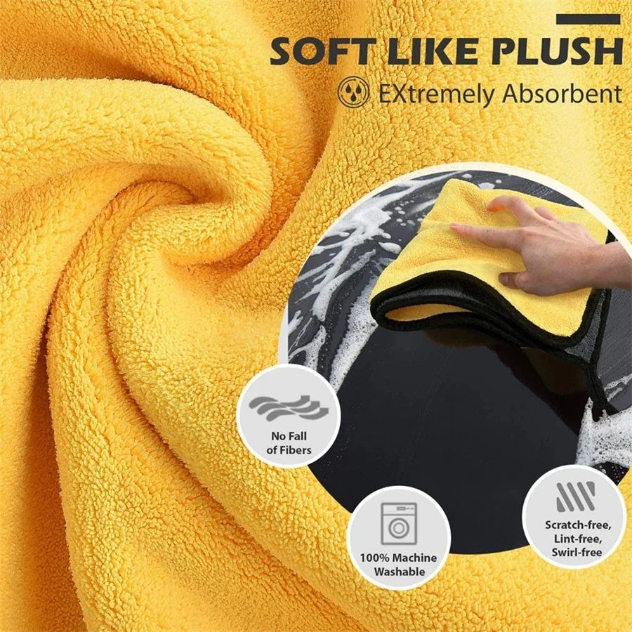 1/5/10Pcs Microfiber Car Wash  - Microfiber Towel Detailing recension och pris