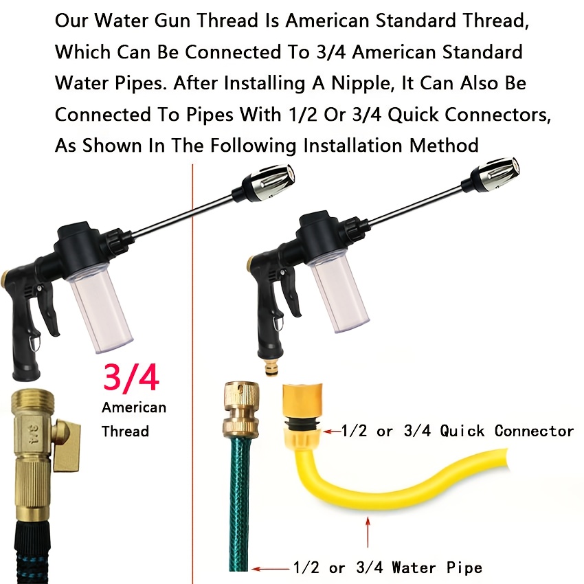 Garden Watering Gun Hose Nozzl - Car Shampoo Ph recension och pris