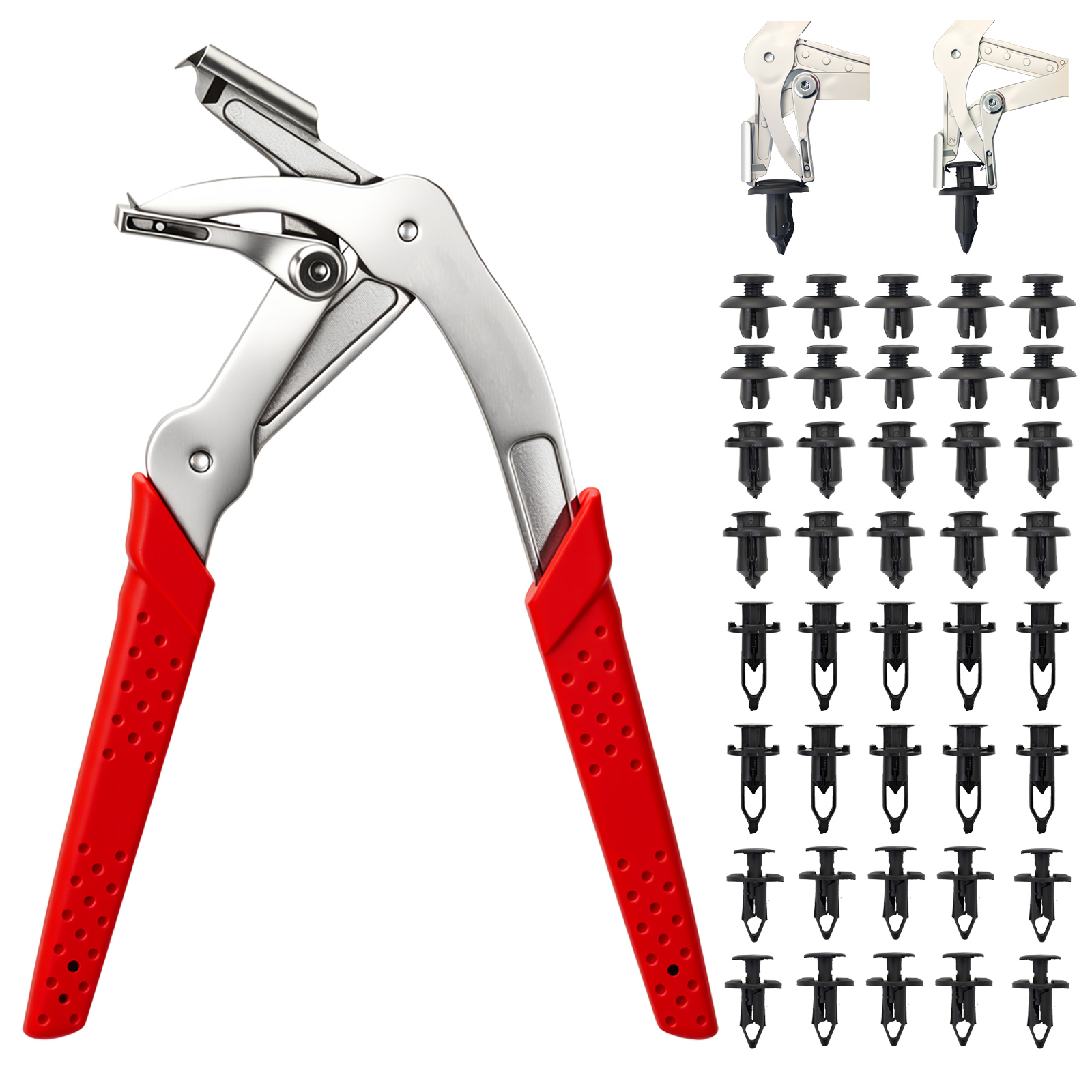 Car Clip Pliers with 40PCS Aut - Trim Restorer Plastic recension och pris