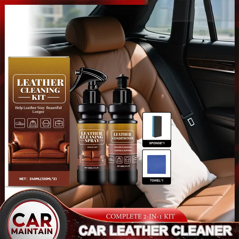 Premium Leather Cleaning Kit F - Leather Cleaner Interior recension och pris