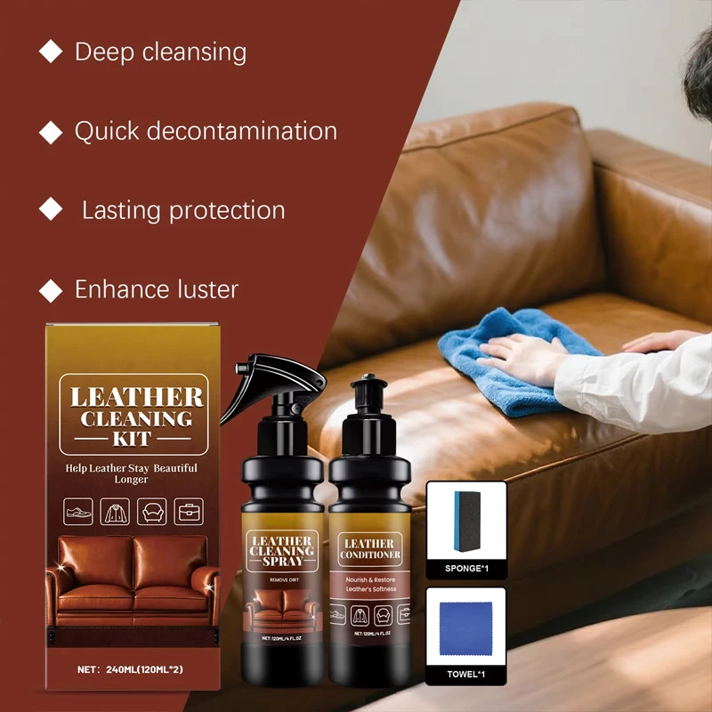 Premium Leather Cleaning Kit F - Leather Cleaner Interior recension och pris