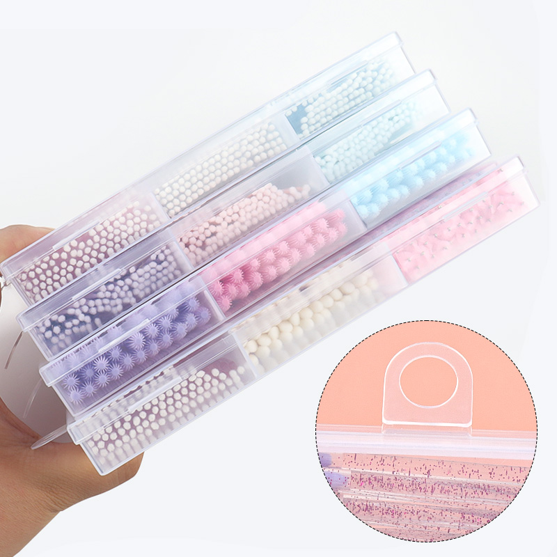3 Grid Clear Box Macaron Glitt - Wax Applicator Pad recension och pris